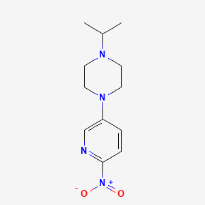 molecular formula C12H18N4O2 B6594194 1-异丙基-4-(6-硝基吡啶-3-基)哌嗪 CAS No. 943758-04-1