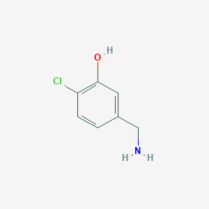 molecular formula C7H8ClNO B6594201 5-(Aminomethyl)-2-chlorophenol CAS No. 943816-63-5
