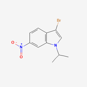 molecular formula C11H11BrN2O2 B6594228 3-Bromo-1-isopropyl-6-nitro-1h-indole CAS No. 945556-87-6