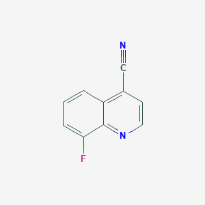 molecular formula C10H5FN2 B6594249 8-Fluoroquinoline-4-carbonitrile CAS No. 949535-30-2