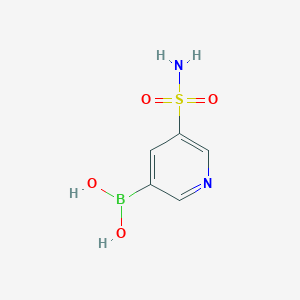 molecular formula C5H7BN2O4S B6594260 (5-Sulfamoylpyridin-3-yl)boronic acid CAS No. 951233-61-7
