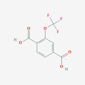 molecular formula C9H5F3O5 B065943 2-(三氟甲氧基)对苯二甲酸 CAS No. 175278-21-4