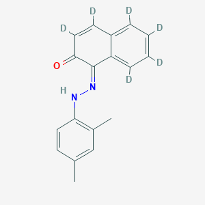 (1Z)-3,4,5,6,7,8-hexadeuterio-1-[(2,4-dimethylphenyl)hydrazinylidene]naphthalen-2-one
