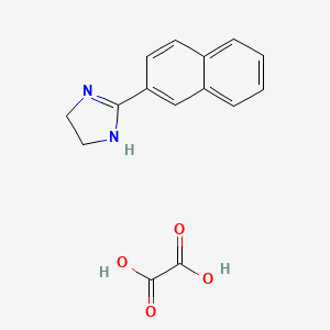molecular formula C15H14N2O4 B6594359 1H-咪唑, 4,5-二氢-2-(2-萘基)-, 乙二酸酯 (1:1) CAS No. 1021868-82-5