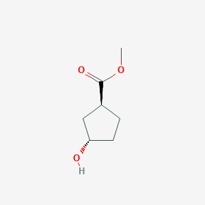molecular formula C7H12O3 B065944 (1S,3S)-3-Hydroxy-cyclopentanecarboxylic acid methyl ester CAS No. 174292-58-1