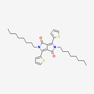 molecular formula C30H40N2O2S2 B6594415 2,5-Dioctyl-3,6-di(thiophen-2-yl)pyrrolo[3,4-c]pyrrole-1,4(2H,5H)-dione CAS No. 1057401-08-7