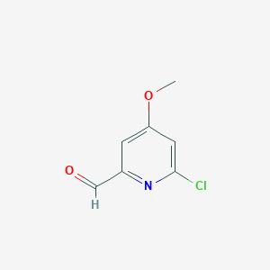molecular formula C7H6ClNO2 B6594422 6-Chloro-4-methoxypicolinaldehyde CAS No. 1060805-05-1