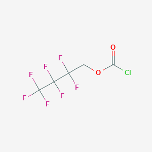 molecular formula C5H2ClF7O2 B6594434 2,2,3,3,4,4,4-Heptafluorobutyl chloroformate CAS No. 108156-21-4