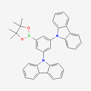 9,9'-(5-(4,4,5,5-tetramethyl-1,3,2-dioxaborolan-2-yl)-1,3-phenylene)bis(9H-carbazole)