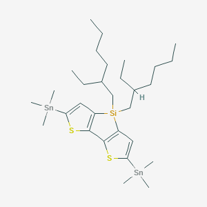 molecular formula C30H54S2SiSn2 B6594441 4H-Silolo[3,2-b:4,5-b']dithiophene, 4,4-bis(2-ethylhexyl)-2,6-bis(trimethylstannyl)- CAS No. 1089687-06-8