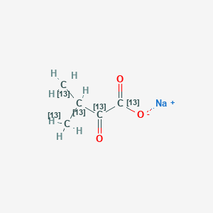 molecular formula C5H7NaO3 B6594477 2-Keto-3-methylbutyric acid-13C5 sodium salt CAS No. 1173018-24-0