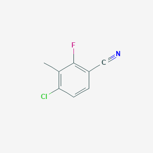 molecular formula C8H5ClFN B6594520 4-Chloro-2-fluoro-3-methylbenzonitrile CAS No. 1207875-88-4