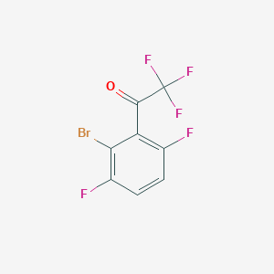 molecular formula C8H2BrF5O B6594523 2'-Bromo-3',6',2,2,2-pentafluoroacetophenone CAS No. 1208076-54-3