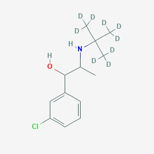 molecular formula C13H20ClNO B6594546 Dihydrobupropion-d9 CAS No. 1215071-07-0