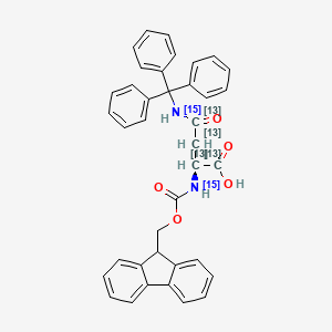 molecular formula C38H32N2O5 B6594556 Fmoc-Asn(Trt)-OH-13C4,15N2 CAS No. 1217456-18-2