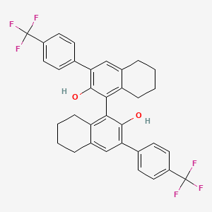 molecular formula C34H28F6O2 B6594572 (S)-5,5',6,6',7,7',8,8'-Octahydro-3,3'-bis[4-(trifluoromethyl)phenyl]-[1,1'-binaphthalene]-2,2'-diol CAS No. 1228600-98-3