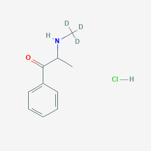 molecular formula C10H14ClNO B6594621 Methcathinone-d3 Hydrochloride CAS No. 1246819-12-4