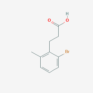 molecular formula C10H11BrO2 B6594680 3-(2-Bromo-6-methylphenyl)propanoic acid CAS No. 1261861-12-4