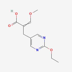 molecular formula C11H14N2O4 B6594745 2-Ethoxy-alpha-(methoxymethylene)-5-pyrimidinepropanoic acid CAS No. 1314534-02-5