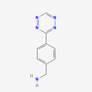 molecular formula C9H9N5 B6594758 (4-(1,2,4,5-Tetrazin-3-YL)phenyl)methanamine CAS No. 1345866-68-3