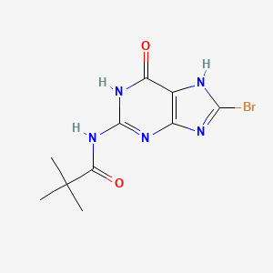 molecular formula C10H12BrN5O2 B6594783 N-(8-Bromo-6-oxo-6,9-dihydro-1H-purin-2-yl)pivalamide CAS No. 136675-83-7