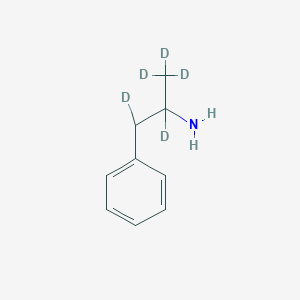 (+/-)-Amphetamine-d5 (deuterium label on side chain)