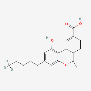 molecular formula C21H28O4 B6594795 (+/-)-11-正十一氢四氢大麻酚-[d3] CAS No. 136844-96-7