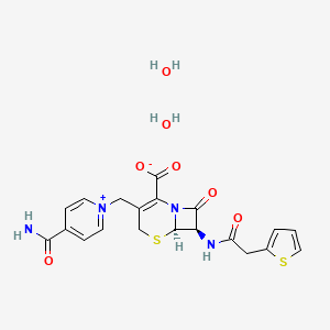 molecular formula C20H22N4O7S2 B6594796 Cefalonium Dihydrate CAS No. 1385046-35-4