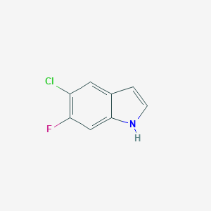 molecular formula C8H5ClFN B065948 5-氯-6-氟-1H-吲哚 CAS No. 169674-57-1