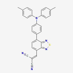molecular formula C30H21N5S B6594802 [7-[4-[Bis(4-methylphenyl)amino]phenyl]-2,1,3-benzothiadiazole-4-ylmethylene]malononitrile CAS No. 1393343-58-2