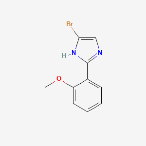 molecular formula C10H9BrN2O B6594844 4-bromo-2-(2-methoxyphenyl)-1H-imidazole CAS No. 1415562-37-6