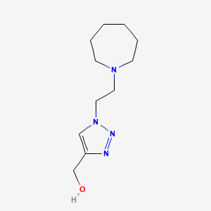 molecular formula C11H20N4O B6594853 (1-(2-(azepan-1-yl)ethyl)-1H-1,2,3-triazol-4-yl)methanol CAS No. 1415562-62-7