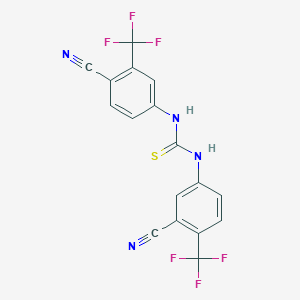 molecular formula C17H8F6N4S B6594868 1-(4-氰基-3-(三氟甲基)苯基)-3-(3-氰基-4-(三氟甲基)苯基)硫脲 CAS No. 1415564-70-3