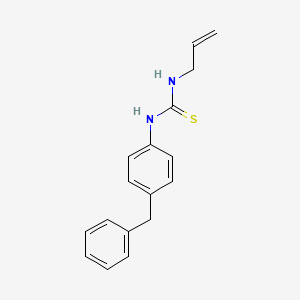 molecular formula C17H18N2S B6594869 1-Allyl-3-(4-benzylphenyl)thiourea CAS No. 1415564-71-4