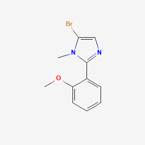molecular formula C11H11BrN2O B6594877 5-溴-2-(2-甲氧基苯基)-1-甲基-1H-咪唑 CAS No. 1415564-80-5