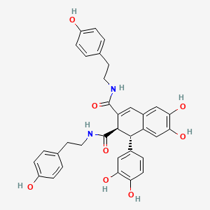 molecular formula C34H32N2O8 B6594924 大麻素B CAS No. 144506-17-2