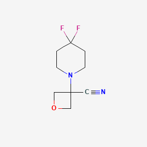 molecular formula C9H12F2N2O B6594934 3-(4,4-Difluoro-1-piperidinyl)-3-oxetanecarbonitrile CAS No. 1447942-49-5