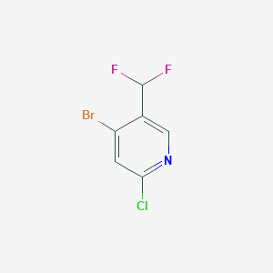molecular formula C6H3BrClF2N B6594954 4-Bromo-2-chloro-5-(difluoromethyl)pyridine CAS No. 1471259-57-0
