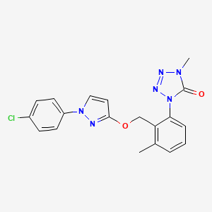 molecular formula C19H17ClN6O2 B6594959 Metyltetraprole CAS No. 1472649-01-6