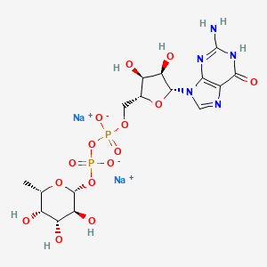 molecular formula C16H23N5Na2O15P2 B6594967 Guanosine 5'-diphospho-beta-L-fucose sodium salt CAS No. 148296-47-3