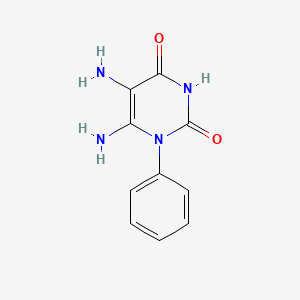 molecular formula C10H10N4O2 B6594984 5,6-Diamino-1-phenyl-1H-pyrimidine-2,4-dione CAS No. 15837-47-5