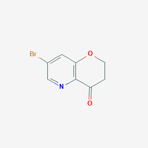 molecular formula C8H6BrNO2 B6595014 7-Bromo-2H-pyrano[3,2-b]pyridin-4(3H)-one CAS No. 1624261-71-7
