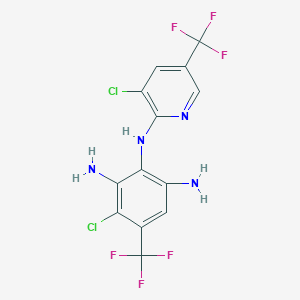 molecular formula C13H8Cl2F6N4 B6595033 Fluazinam-2,6-diamino CAS No. 169327-82-6