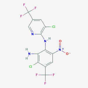 molecular formula C13H6Cl2F6N4O2 B6595039 Fluazinam-2-amino CAS No. 169327-83-7