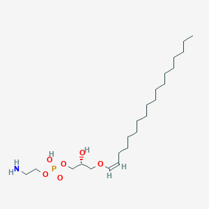 molecular formula C23H48NO6P B6595056 1-(1Z-octadecenyl)-sn-glycero-3-phosphoethanolamine CAS No. 174062-73-8