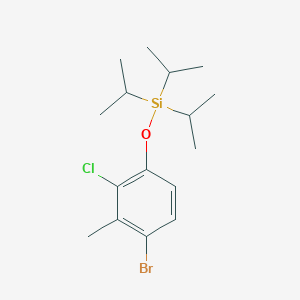 molecular formula C16H26BrClOSi B6595077 (4-Bromo-2-chloro-3-methylphenoxy)triisopropylsilane CAS No. 1799612-12-6