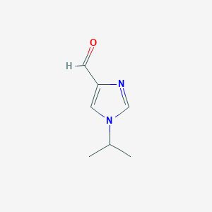 molecular formula C7H10N2O B065951 1-Isopropyl-1H-imidazole-4-carbaldehyde CAS No. 194366-34-2