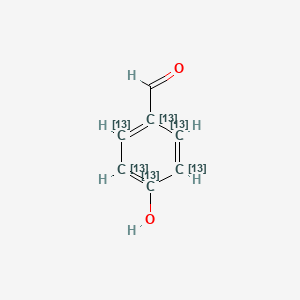 molecular formula C7H6O2 B6595197 4-羟基-苯甲醛-1,2,3,4,5,6-13C6 CAS No. 201595-48-4