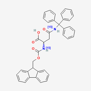 molecular formula C38H32N2O5 B6595231 L-Asparagine-N-Fmoc,N-beta-trityl-15N2 CAS No. 204633-98-7