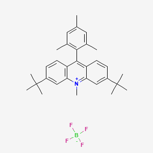 molecular formula C31H38BF4N B6595248 3,6-二叔丁基-9-间甲苯基-10-甲基吖啶-10-鎓四氟硼酸盐 CAS No. 2054779-48-3